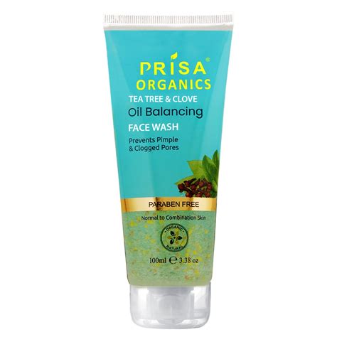 Prisa Organics Tea Tree & Clove Oil Balancing Face Wash
