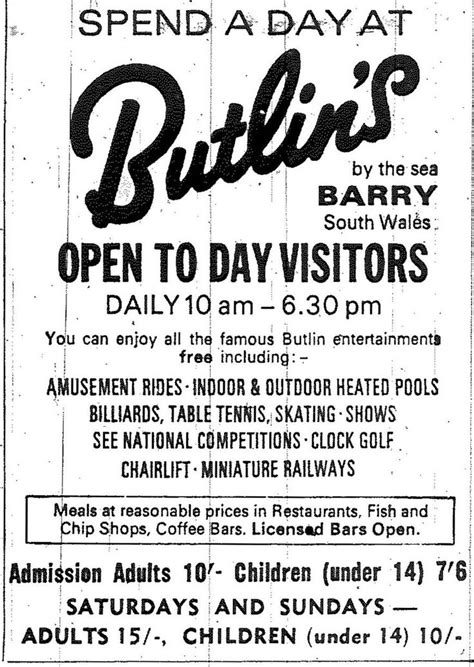 Butlins Advert 的图像结果