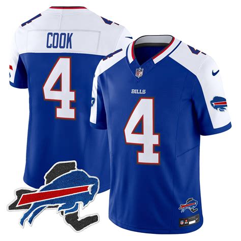 Men’s James Cook Buffalo Bills New York Patch Vapor Limited Royal ...