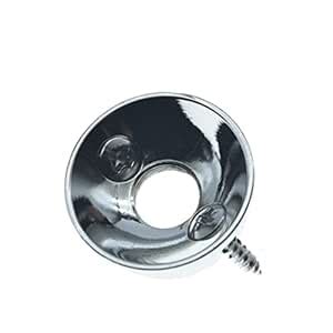 Dopro Chrome Electric Guitar Metric Jack Plate 6.35mm Electrosocket ...