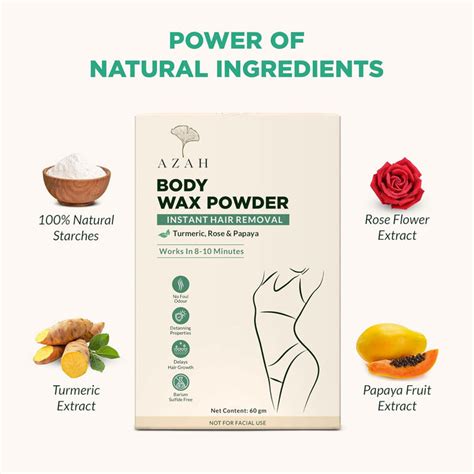 Buy Azah Body Wax Powder Pack of 2 Online | Painless Hair Removal
