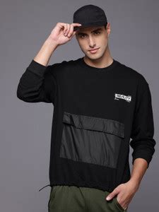 HRX by Hrithik Roshan Full Sleeve Solid Men Sweatshirt - Buy HRX by ...