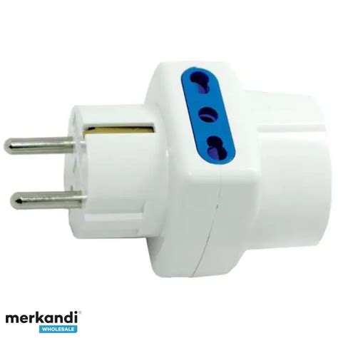 Triple Adapter Schuko Plug to Bypass Sockets with Schuko - TRIPLE ...