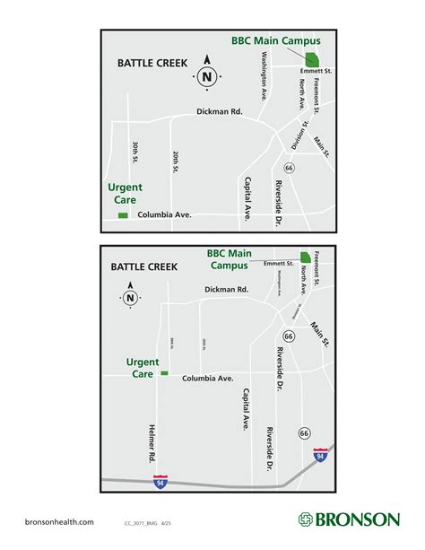 Bronson Battle Creek Hospital Map (2025-2023) - All Maps