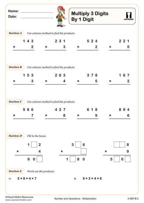 Multiplying 2 and 3 Digit Numbers 的图像结果
