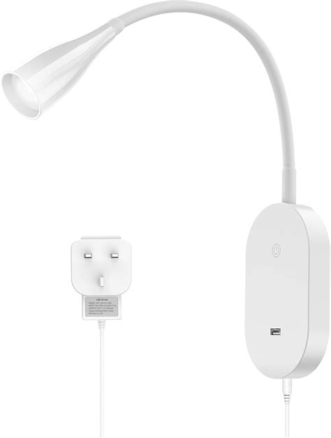 ENUOTEK LED Bedside Reading Light with USB Port, India | Ubuy