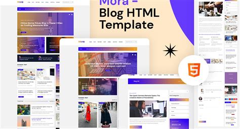 Blog Design HTML Template 的图像结果