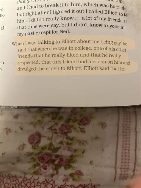 Ashley Welch (Elliott's little sister) on when his friend told Elliott he had a crush on him ...