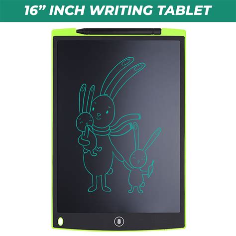 WRADER BIG SIZE 16 Inch Lcd Writing Tab for Kids Reusable Erasable One ...