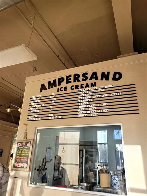 Ampersand Ice Cream Menu - Updated November 2025