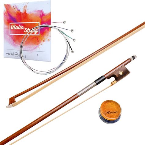MOCKING BIRD Premium Violin Strings with Bow & Rosin Set | Universal 4/ ...