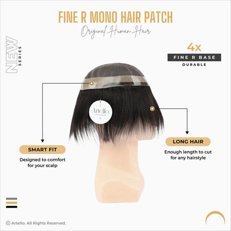 Artello Hair Patches for Men with 100% Real Human Hair | Toupee & Wigs