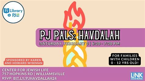 PJ Pals: Havdalah!, Center for Jewish Life - Jewish Buffalo, Getzville ...