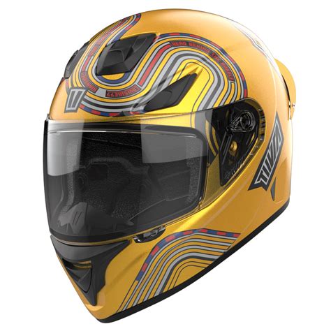 Tiivra T1 Gold Helmet– Moto Central