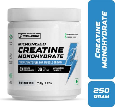 Wellcore Micronised Creatine Monohydrate | Lab Tested | Enhanced ...