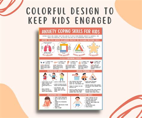 Anxiety Coping Skills Print for Kids – MindSpacePrintables