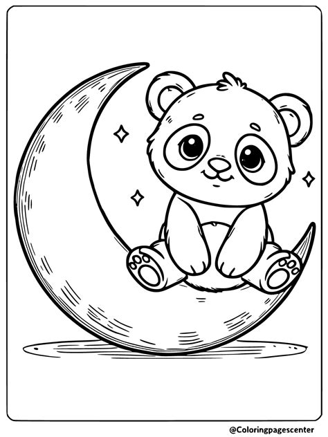 Coloring Pages Baby Panda