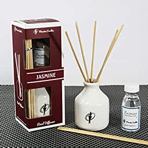 Maxime Candles Ceramic Jasmine Scented Reed Diffuser Home Fragrances ...