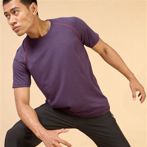 Men's Purple Training Sculpted COMFORTech T-shirt – Curefit Healthcare ...