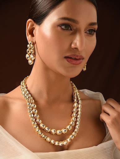 Shop Jaypore Women Brass Layered Necklace for Women Online 39586049