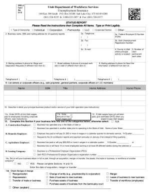 UT DWS-UI 1 2016-2026 - Fill and Sign Printable Template Online