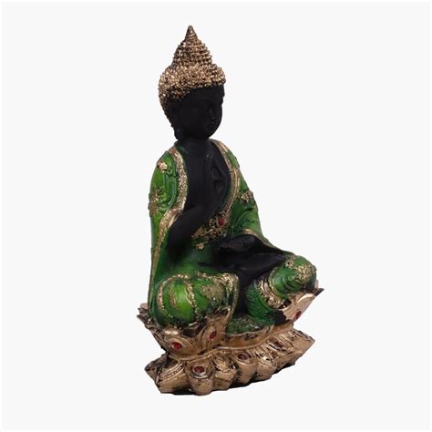 Buy VEDAS Mystical Indian Polyresin Buddha of Flower Figurine from ...