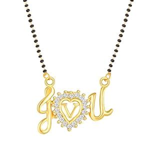 Buy MEENAZ V Mangalsutra for Women ladies Gold Traditional Stylish ...
