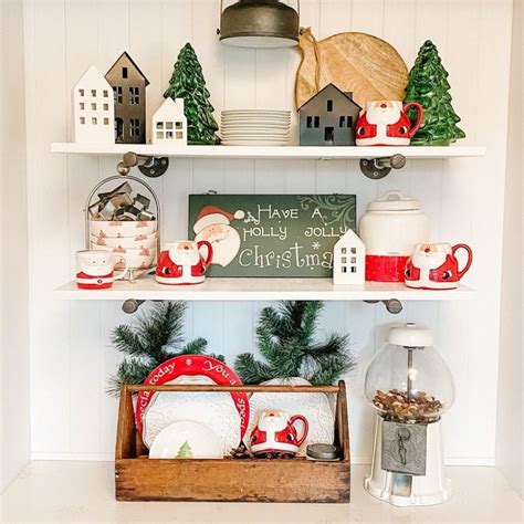 25 Unique And Creative Christmas Shelf Decor Ideas You’ll Love