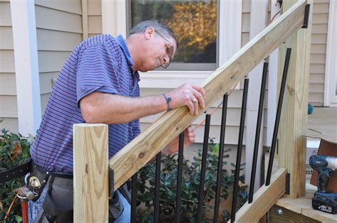 Step by step instructions for how to install deck stair railings. Learn ...