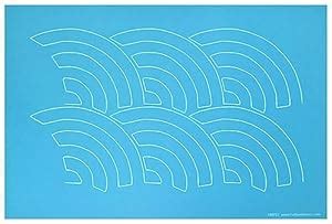 Hancy Creations 30717 Baptist Fan Full Line Stencils : Amazon.in: Home ...