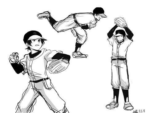 Baseball Pitcher Drawing 的图像结果