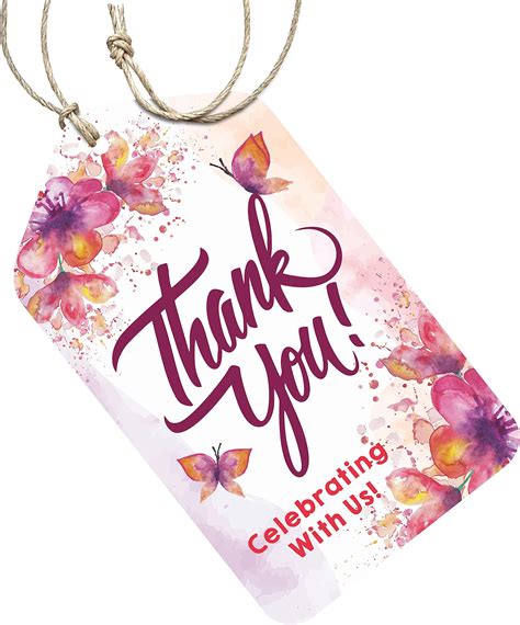 Zyozique Thank You for Coming Gift Tags for Kids Birthday, Wedding ...
