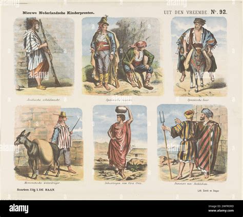 From the foreign, 1875 - 1903 print Leaf with 6 performances of figures ...