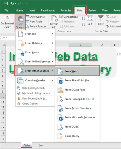 Excel Power Query Using Data From the Web 的图像结果