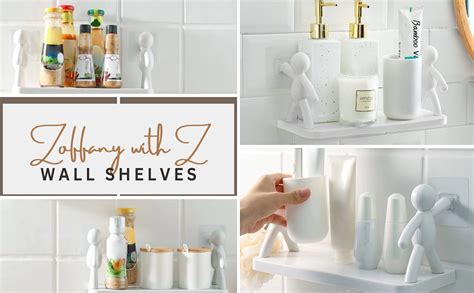 Zoffany with Z Wall Hanging Bathroom Storage Human Hook Rack Floating ...