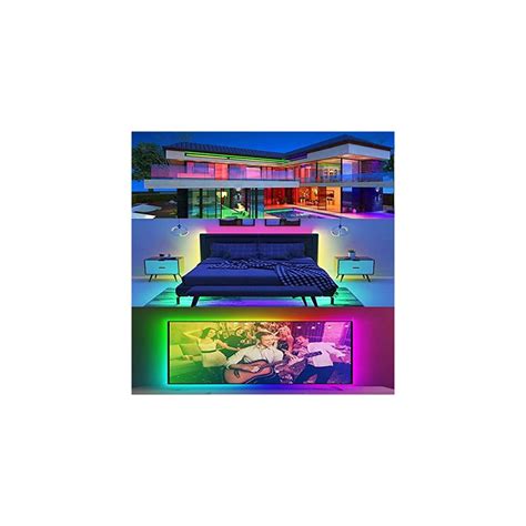 Buy LOAMLIN Individually Addressable RGB LED Strip 3.2FT 5050 SMD with ...