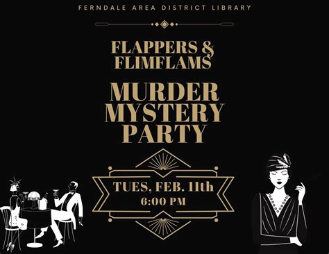 Flappers & Flim-Flams: 1920s-themed Murder Mystery Party!, Ferndale ...
