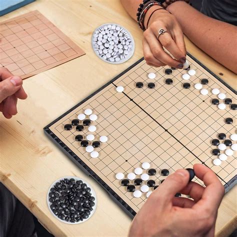 8 Inches Magnetic Go Game Set (13 X 13), Travel Foldable Board Game Set ...