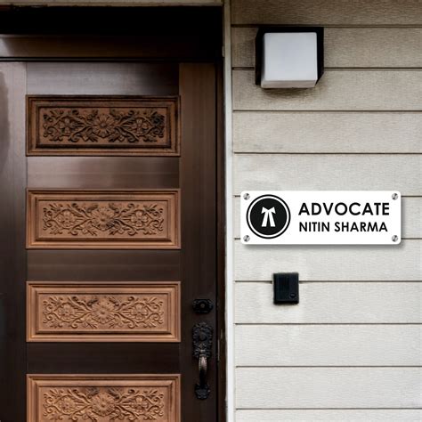 Advocate Nameplate - The Basic – Nameplate Studio