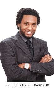 Happy Black Businessman 的图像结果