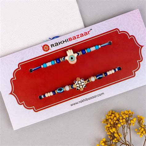 Send Set of 2 Rakhi with Velvet Chocolate Box Online | Rakhibazaar.com