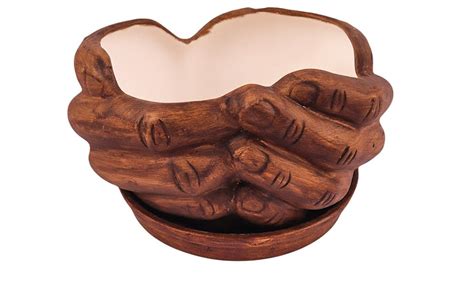 Lasaki Hand Ceramic Flower Pots with Plate Tray Ceramic Pot for Indoor ...