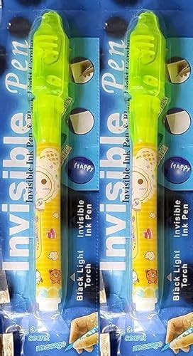 MAPPERZ Invisible Magic Multicolor Pen With Uv-Light Birthday Return ...