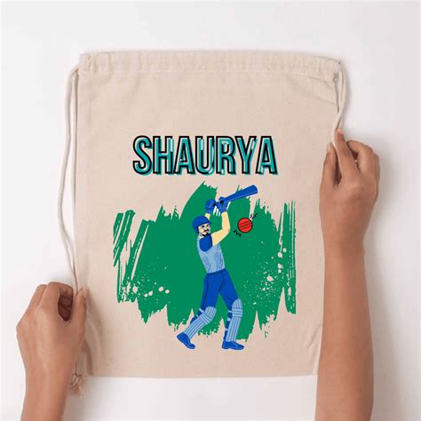 Custom Drawstring Bag - Cricket Crew 8466393792643 – Chatterbox Labels