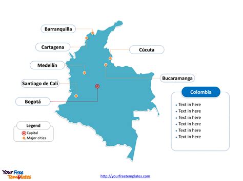 colombia_outline_map - Free PowerPoint Template