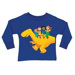 Buy PBS KIDS Caillou Dinosaur Ride Long Sleeve Tee, 4T, Blue Online at ...