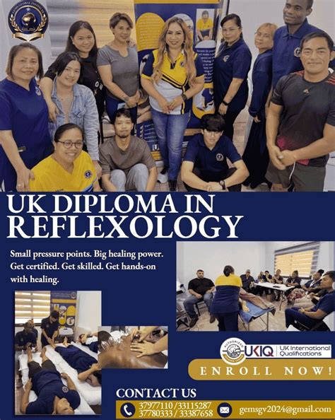 New Class Schedule for UK Diploma in Reflexology, Office No. 55 ...