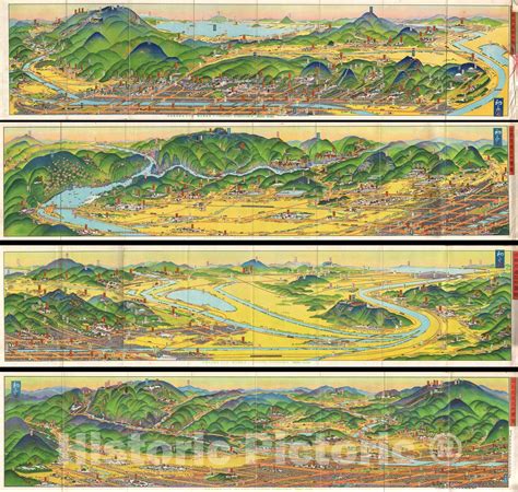 Buy Historic : Showa 3 Hiroshi Yoshida Railroad of Kyoto, Japan 4 s ...