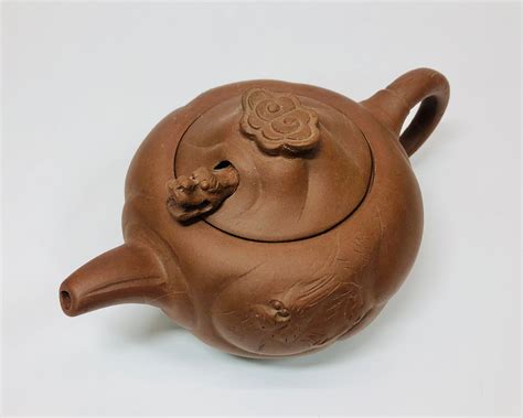 Vintage Chinese Dragon Head Teapot Yixing Zisha Red Clay - Etsy India