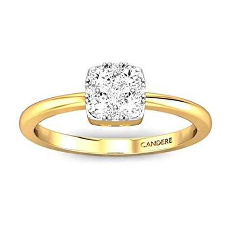 Buy Candere By Kalyan Jewellers 18KT Yellow Gold and Diamond Ring for ...